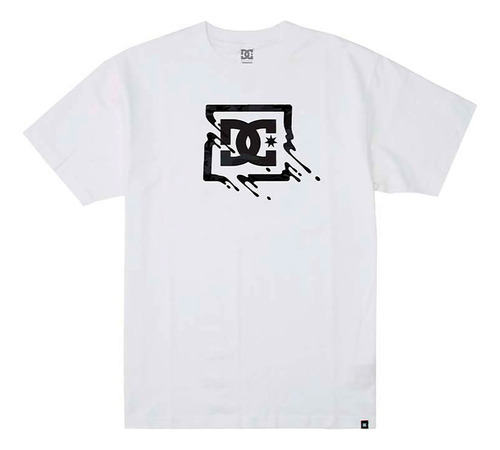 Remera Dc Lifestyle Hombre Trickle Down Blanco Cli