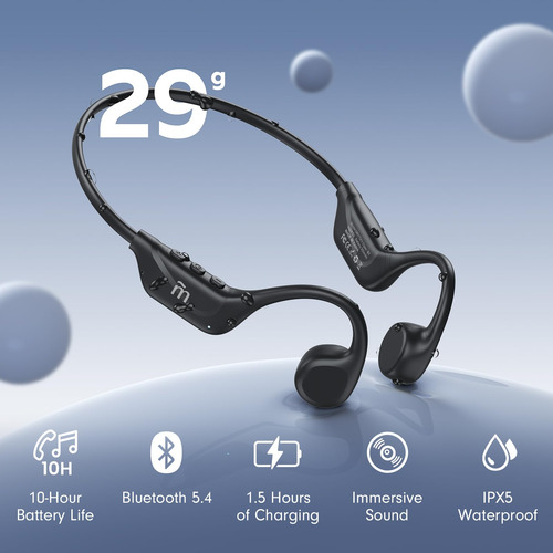 Auriculares De Conducción Ósea Mrytky Open Ear Bluetooth 5.4