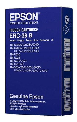 Cinta Epson Erc-38b Pos Original Caja X 10 Und.