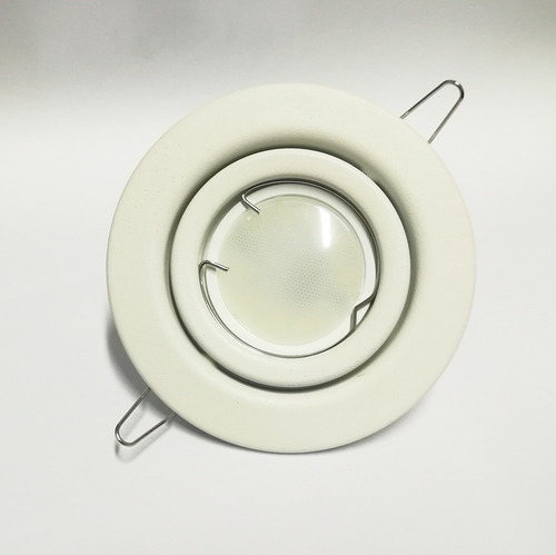 Imagen 3 de 9 de Spot Embutir Blanco Gu10 + Dicroica Led 5w 220v X 10un