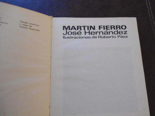 Libro Martin Fierro