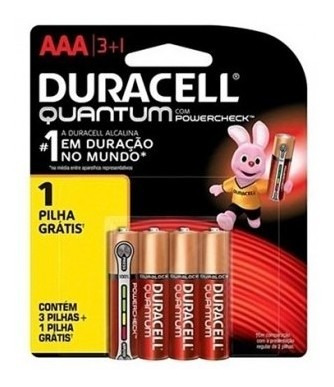 Imagem 1 de 5 de 4 Pilhas Quantum Aaa Alcalina Palito Leve 4 Pague 3 Unidades