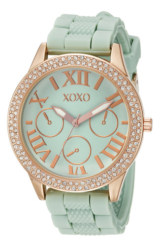 Reloj Xo80o De Acero Inoxidable Dorado Xoxo Para Mujer Con B