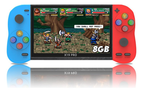 Consola Portátil X19 Pro 32gb Pantalla 5.1 Mame +emuladores Negro