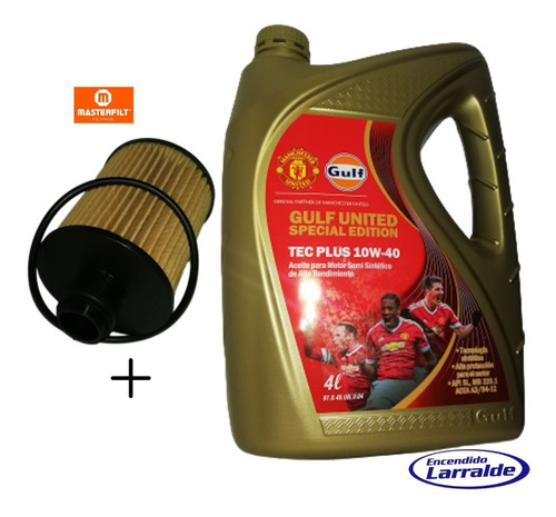 Filtro Masterfilt + Aceite Gulf Fiat Bravo 1.6 D 16v