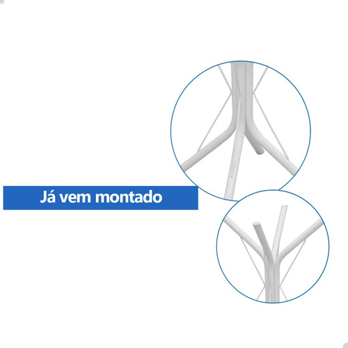 Pé Base Metal Quadrada Redonda 4 Apoio Vidro Marmore Granito