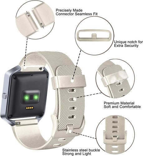 Imagen 2 de 10 de 6 Mallas P/ Reloj Fitbit Blaze Talle Small