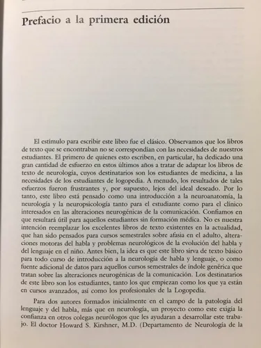 Neurología Del Habla Y Del Lenguaje. R Love. Neurociencia