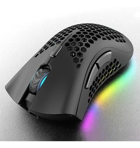 Mouse Gamer Rgb Sem Fio Recarregável