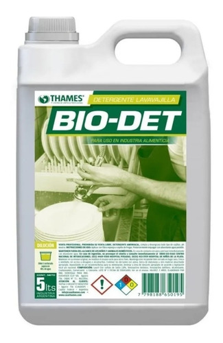 Detergente Lavavajillas Bio Det X 5l Thames