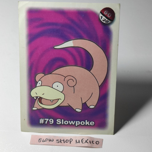 Estampa Pokémon Mirinda - Slowpoke 60/120 Adherible Original