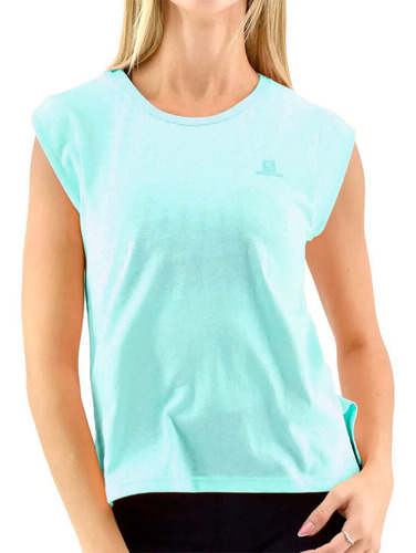 Remera Mujer Manga Corta Salomon Algodon Sun Shine Deportiva