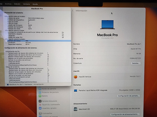 Imagen 10 de 10 de Apple Macbook Pro 16 Chip M1 Pro 10 Nucleos 164 Ciclos