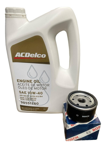 Kit Filtro Aceite Acdelco Renault Sandero 1.6 8v K7m 08 / 15