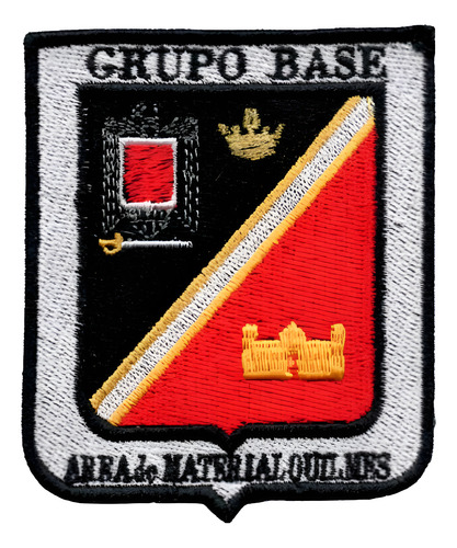Escudo Bordado Área Material Quilmes Fuerza Aérea Argentina Rojo Grupo Base
