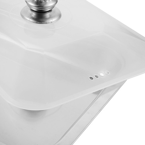Sartén Para Asar Pescado Con Tapa De Acero Inoxidable,