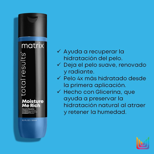Imagen 2 de 5 de Acondicionador Moisture Me Rich X300 Total Results Matrix