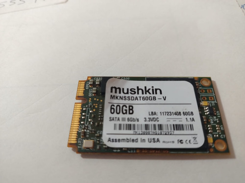 Ssd Mushkin Msata Mknssdat60gb 60gb Verde Oscuro (Usado)