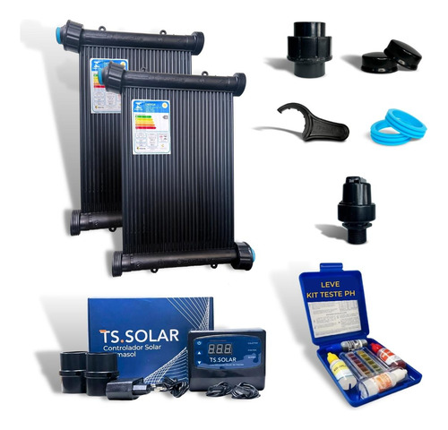 Kit Aquecedor Solar Piscina 20 Placas 3mt 25000 Litros 110/2
