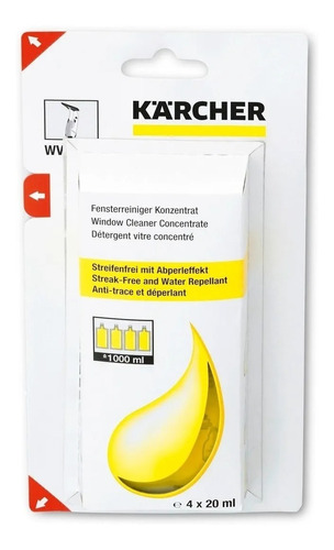 Karcher Rm 503 Detergente Para Limpia Vidrios Wv 50 Plus 4u.
