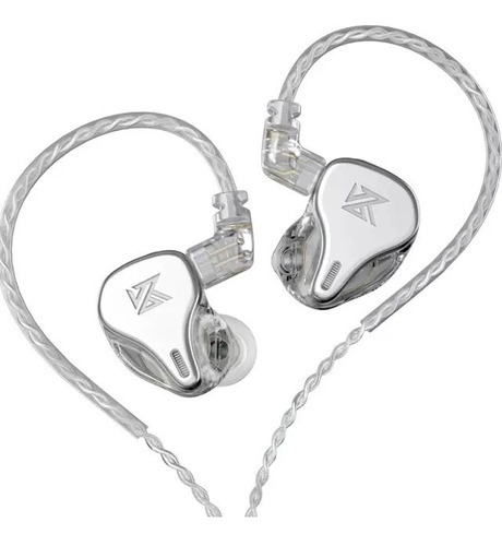 Auriculares In Ear Kz Dq6 Silver Para Monitoreo