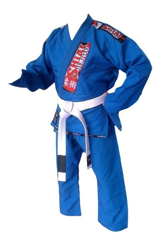 Kimono Jiu Jitsu Shiai Tokaido Liviano Brazilian Azul Blanco