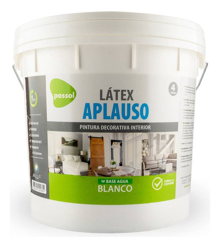 Latex Passol Blanco Tineta 4 Galones