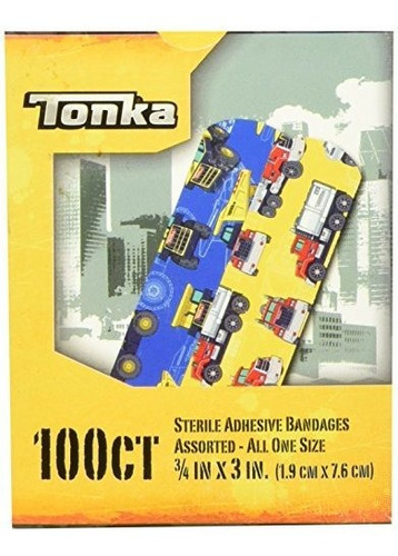 Tonka Truck 100 ct Estéril De Vendas Adhesivas  3/4 x 3 