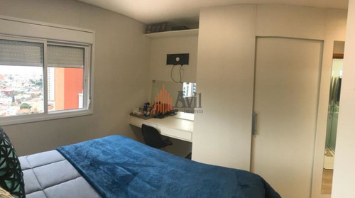 Imagem 7 de 14 de Apartamento Com 3 Dormitórios À Venda, 93 M² Por R$ 1.080.000,00 - Anália Franco - São Paulo/sp - Av1411