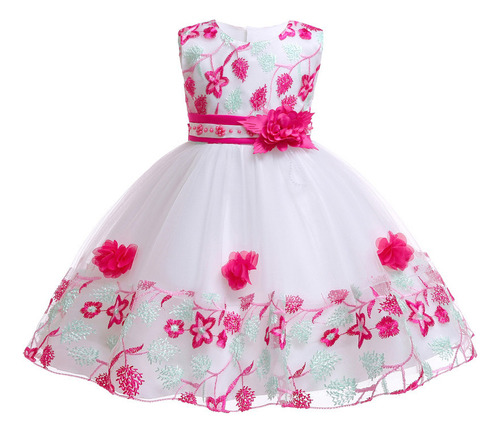 A Vestido De Niña A Juego Con El Color De Little Kid