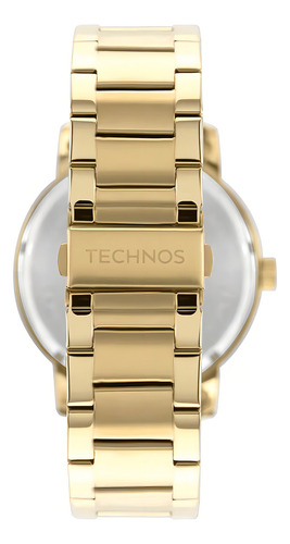 Relógio Technos Masculino Golf Dourado - 2115txv/1a Bisel Azul