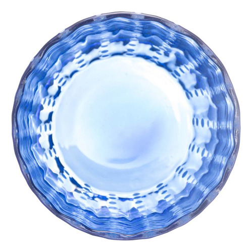 2 Copos Wolff Orquídea De Vidro Azul 300ml