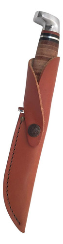 Funda De Piel Para Cuchillo De Cazador Accesorio Práctico