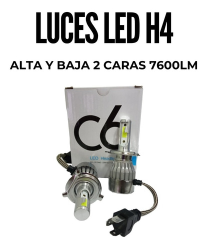 Bombillos Luces Led H4 Alta Y Baja. 7600lm