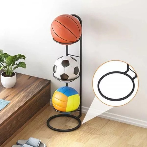 Rack De Bola Esportes Organizador De Futebol Aço Carbono