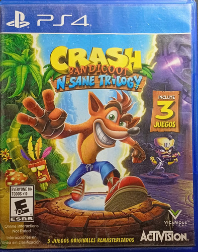 Crash Bandicoot: N. Sane Trilogy N. Sane Activision Ps4 !!! (Usado)