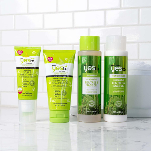 Yes To Tea Tree Scalp Relief Soothing Shampoo 12 Fl Oz I Dry