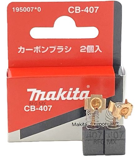 Carbones Cb-407 Makita 4350t 4350fct 6407 6408 Bo4565 Bo6030