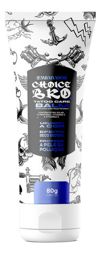 Balm De Tatuagem Choice Bro + Pó Modelador Kannep Embaixador