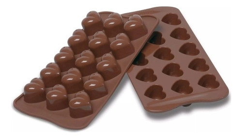 Forma Molde Silicone Bombom Chocolate Trufas Pascoa Coração