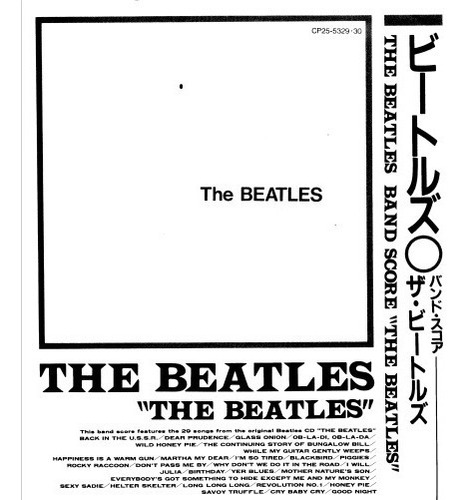 Beatles Withe Album * Partituras Tablaturas Banda Completa 