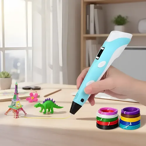 Caneta 3d Infantil Impressora + Refil Filamento 9m + Usb