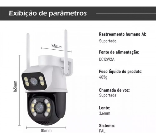 Camera Ip66 Compativel Com Ios E Android - Seguranca Eficaz