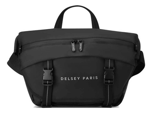 Morral Cruzado Portatablet 13 Impermeable Delsey Raspail Color Negro