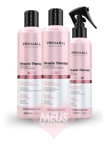 Miracle Therapy Prohall - Terapia Capilar Kit Completo
