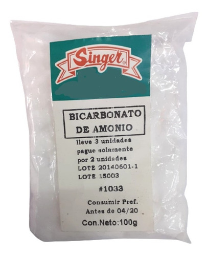 Bicarbonato De Amonio 100g