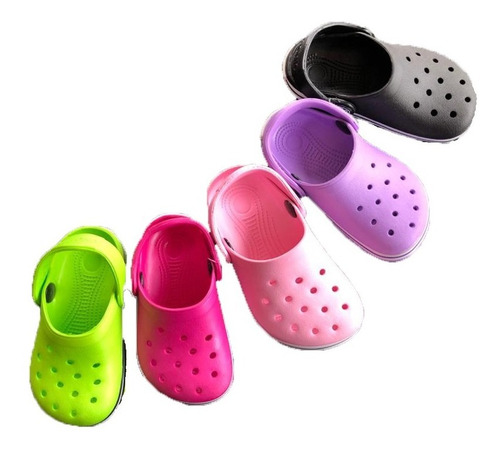 Imagen 6 de 7 de Ojotas Zueco Goma Banda Bebe 2140d Cromic Kids
