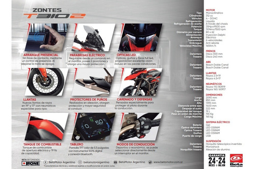 Beta Zontes T310 T2 0 Km 2020 Aleacion 999 Motos Touring T2