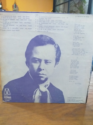 Disco Vinilo. Aldo Monges. El Trovador Romántico De Córdoba (Usado)