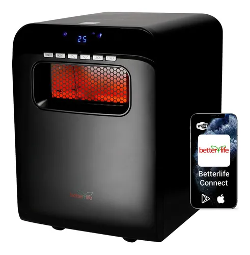 Estufa Infrarroja Betterlife Blir1500w Wifi Negro